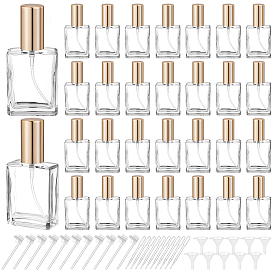 30шт. стеклянные флаконы для духов с ПП-пластиком, с 10шт. пластиковой воронкой-загрузочным бункером, 10шт. капельницей и 10шт. насосом