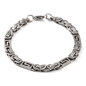 201 из нержавеющей стали византийские браслеты цепи, с 304 нержавеющей стали застежки