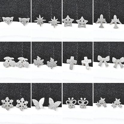 304 из нержавеющей стали серьги, цвет нержавеющей стали