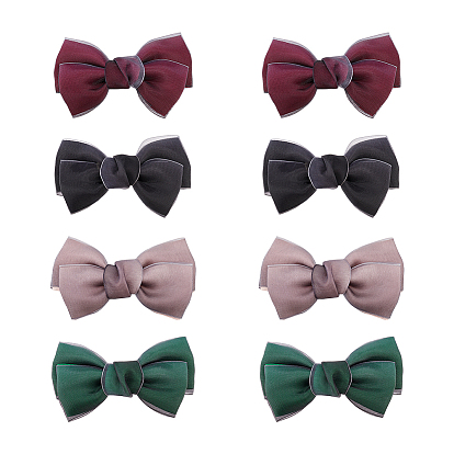 8шт 4 цвета бантик из органзы ручной работы, Аксессуары для орнаментов, для украшения шитья поделок