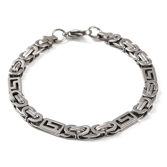 201 из нержавеющей стали византийские браслеты цепи, с 304 нержавеющей стали застежки