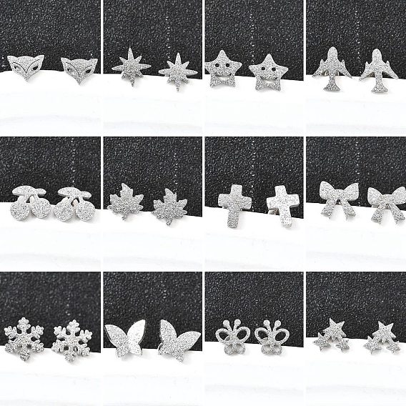 304 из нержавеющей стали серьги, цвет нержавеющей стали