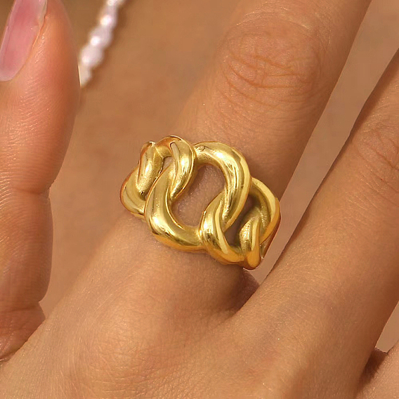 Латунь манжеты кольца, полые кольца для женщин