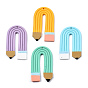 Handmade Polymer Clay Pendants, Pencil Shape