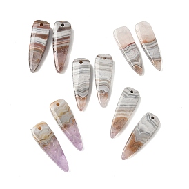 Природные подвески агат, слезинки