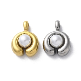 304 подвески из нержавеющей стали, с ABS имитации жемчуга, горох