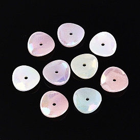 Пластиковые шарики, имитация желе, треугольные, с покрытием AB цвета