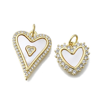 Латунные микропаве прозрачные подвески с фианитом, без кадмия и без свинца, с оболочкой, реальный 16 k позолоченный