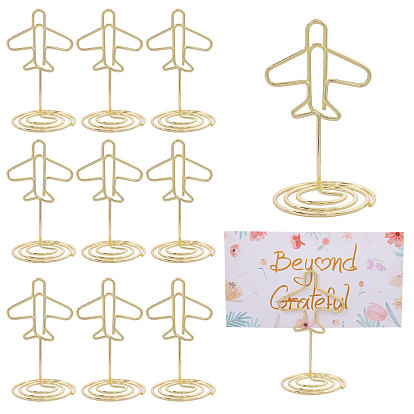 Железные держатели для заметок, держатель для визитной карточки, самолет