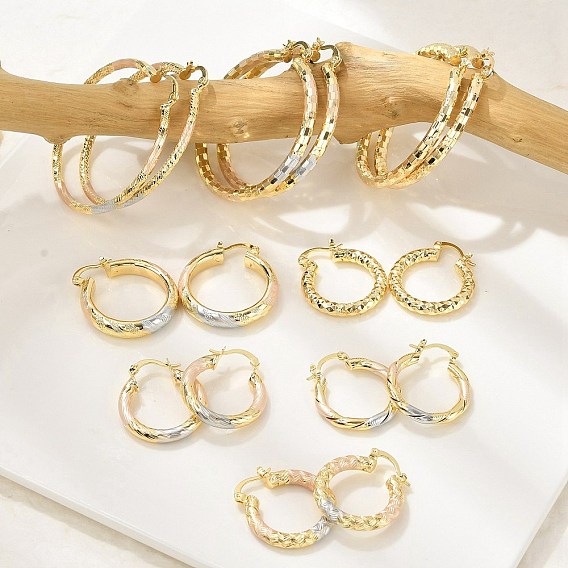 Латунные серьги обруча