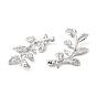 Ion Plating(IP) 304 Stainless Steel Pendants, Leafy Branch Charms