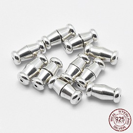 925 Sterling Silver Screw Clasps, Drum
