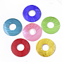 Spray Painted Freshwater Shell Pendants, Donut