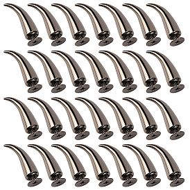 30Pcs Alloy Spikes Screwback Studs, Horn, with Screw, for DIY Craft Cool Rivets Punk