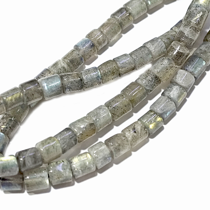 Natural Labradorite Beads Strands, Heishi Beads, Disc/Flat Round