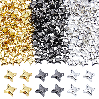 240шт. 3 цвета сплава звездчатые бусины