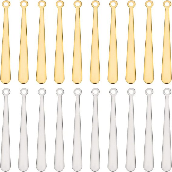 20 шт. 2 цвета 201 подвески из нержавеющей стали, бар