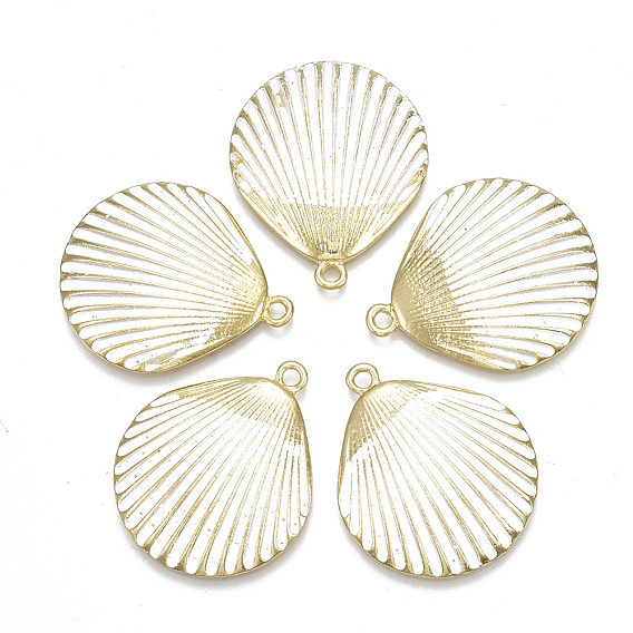 Акриловые подвески краскораспылительные, гребешок, золотой свет