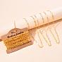 Brass Paperclip Chains, Flat Oval, Drawn Elongated Cable Chains, Soldered, with Card Paper, Cadmium Free & Lead Free
