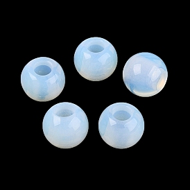 Opalite бисер, гладкая рондель, бусины с большим отверстием