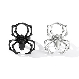 Регулируемые кольца для пальцев из сплава на тему Хэллоуина, паук