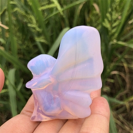 Opalite Carved Fairy  Figurines, for Home Office Desktop Decoration