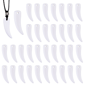 100 шт. Непрозрачные подвески из акрила, Форма зуба волка