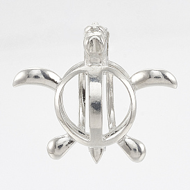 Подвески латуни медальон, подвески для клеток, полый, черепаха