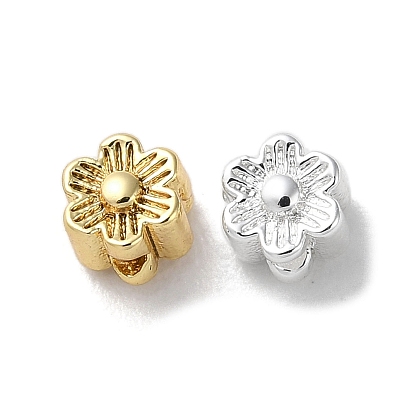 Латунные бусины, без кадмия, без никеля и без свинца, цветок