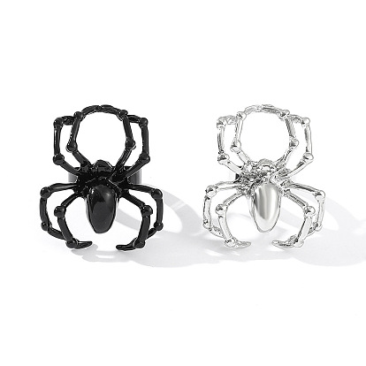 Регулируемые кольца для пальцев из сплава на тему Хэллоуина, паук