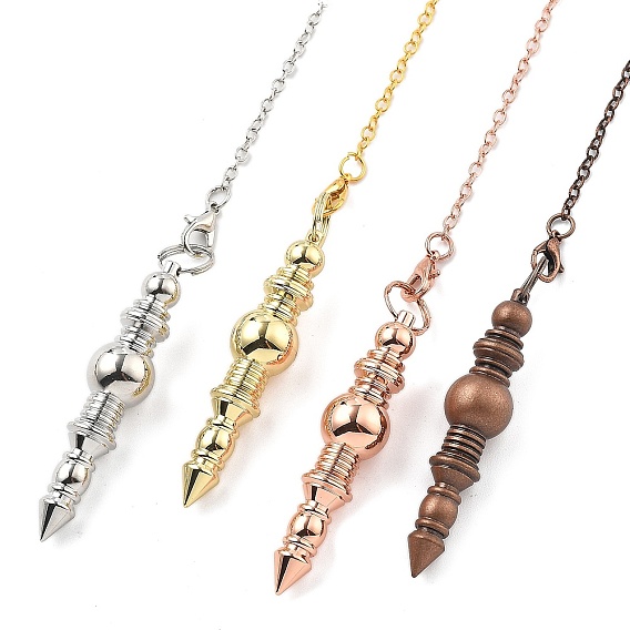 Латунный маятник с большой остроконечной подвеской, с когтя омара застежками и цепи, стойки покрытие