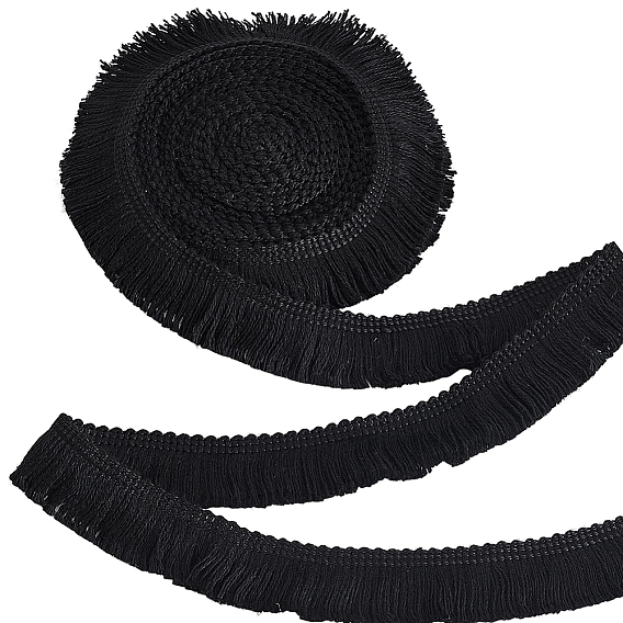 40 ярдов хлопчатобумажной кружевной ленты с кисточками, аксессуары для одежды