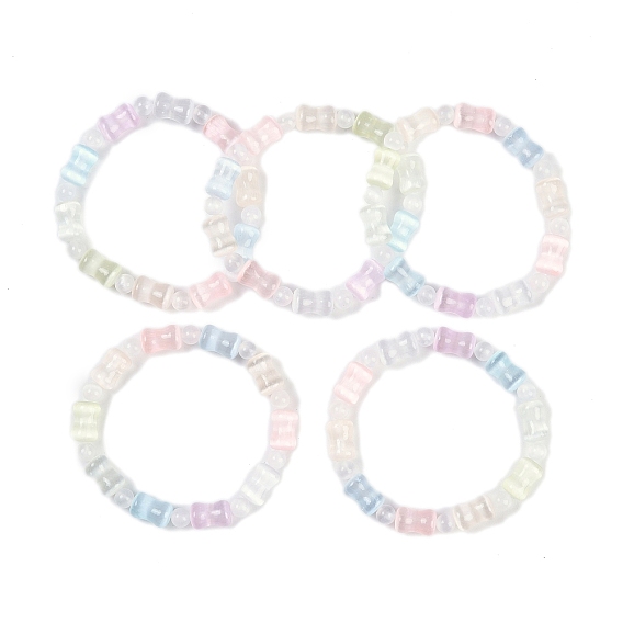 Браслеты из натурального селенита с бусинами для женщин, класс А, бамбуковую палку