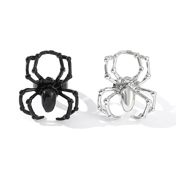 Регулируемые кольца для пальцев из сплава на тему Хэллоуина, паук