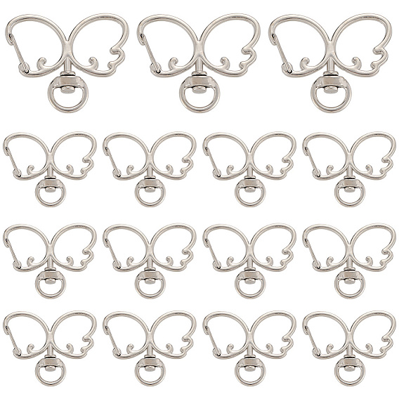 20 поворотные застежки из сплава шт., бабочка