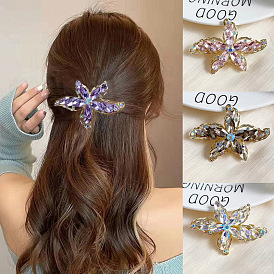 Alloy Hair Barrettes, Hair Accessories for Women & Girls, Starfish