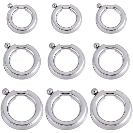 15 шт. 3 стили 316 кольца-затворы из хирургической нержавеющей стали, кольцо