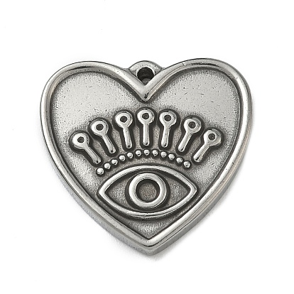 304 Настройки кабошон из нержавеющей стали кулон, сердце