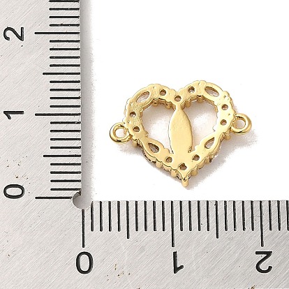 Brass Pave Cubic Zirconia Connector Charms, Religion Virgin Mary Links, Golden