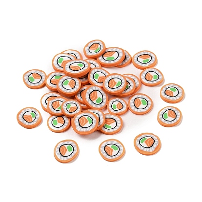 Hechos a mano de la arcilla del polímero cabujones, sushi