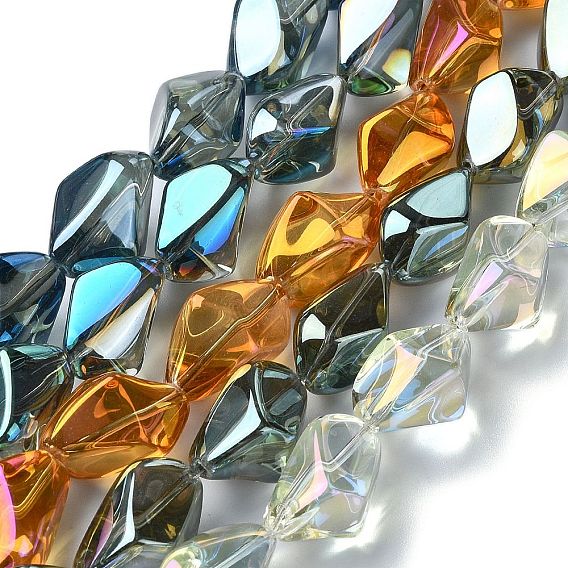 Гальванизируйте прозрачное стекло бисер нитей, с покрытием цвета радуги, самородки