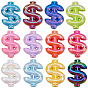 50Pcs UV Plating Acrylic Beads, AB Color, Dollar