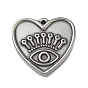 304 Настройки кабошон из нержавеющей стали кулон, сердце