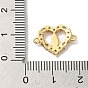 Brass Pave Cubic Zirconia Connector Charms, Religion Virgin Mary Links, Golden