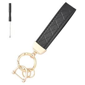 2 брелоки из волокнистого сплава для сумок, с отверткой, золотой свет