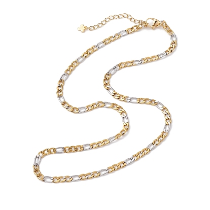 304 ожерелья из нержавеющей стали с цепочками Фигаро для мужчин