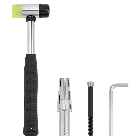 1 Комплект регуляторов размера железных колец и 1 молоток