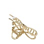 Luxury Alloy Butterfly Bow Hair Clip for Updo with Chic Texture and Metallic Finish