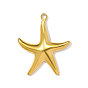 304 подвески из нержавеющей стали, прелести морская звезда, ионное покрытие (ip)
