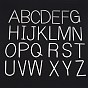 201 Stainless Steel Links Connectors, for Personalized Name Necklace Making, Laser Cut, Letter